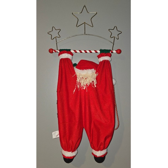 Vintage Hanging Christmas Santa Countdown Advent Calendar Plush - Picture 2 of 4